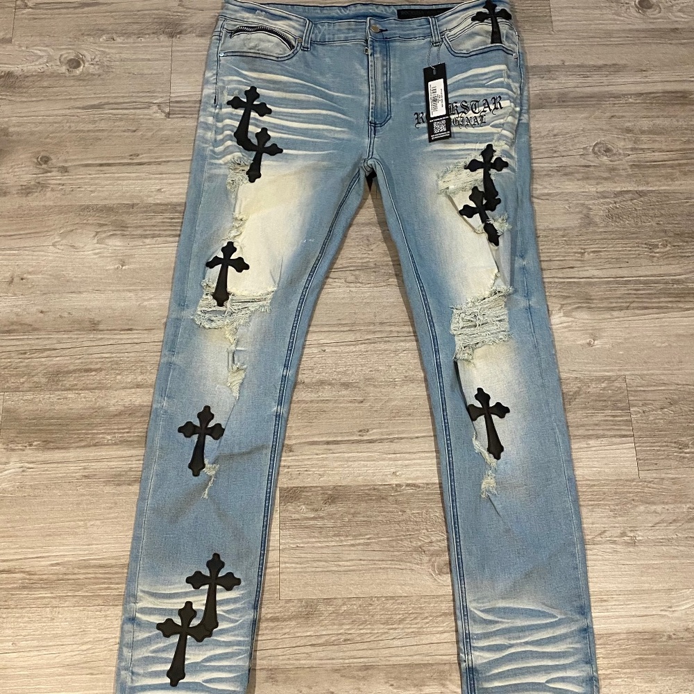Men’s Rockstar Original Cross Patch Jeans